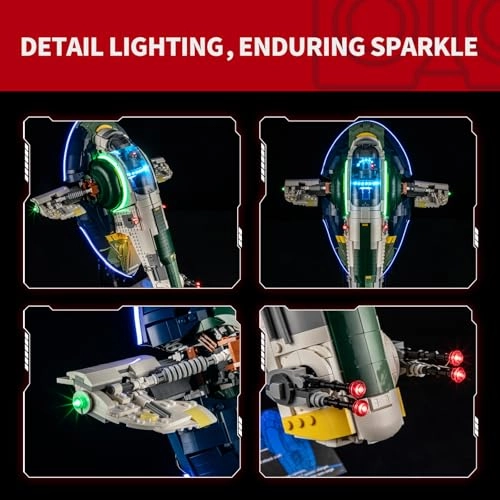 Light Kit for LEGO Jango Fett's Firespray-Class Starship 75409