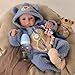 Reborn Baby Doll - 17-Inch Soft Cloth Body Sleeping Ages 3+