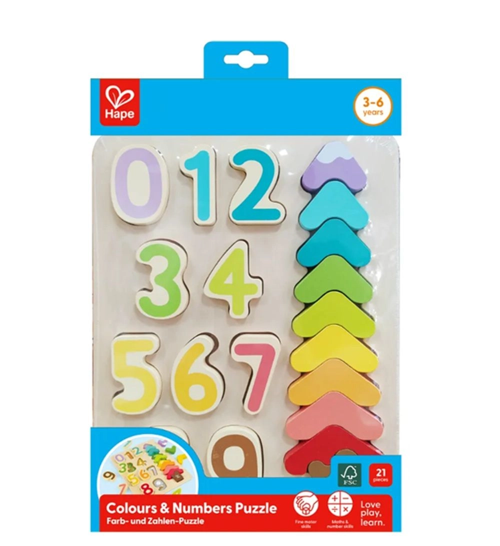 Colours And Numbers - 3 + 20 pieces