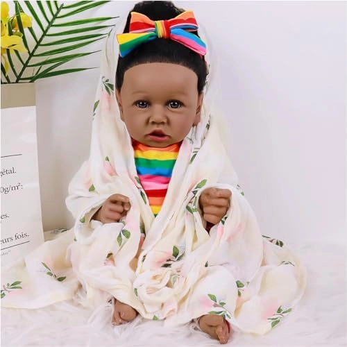 Reborn Baby Doll - 22inch Vinyl African American Ages 3+