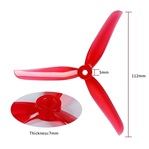 V2 5X4X3 3-Blade PC Propeller - 5inch 30Pairs Purple