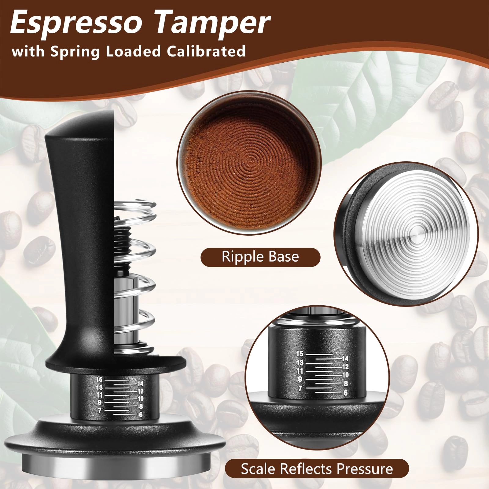 Espresso Tamper Kit - 7 PCS 51mm