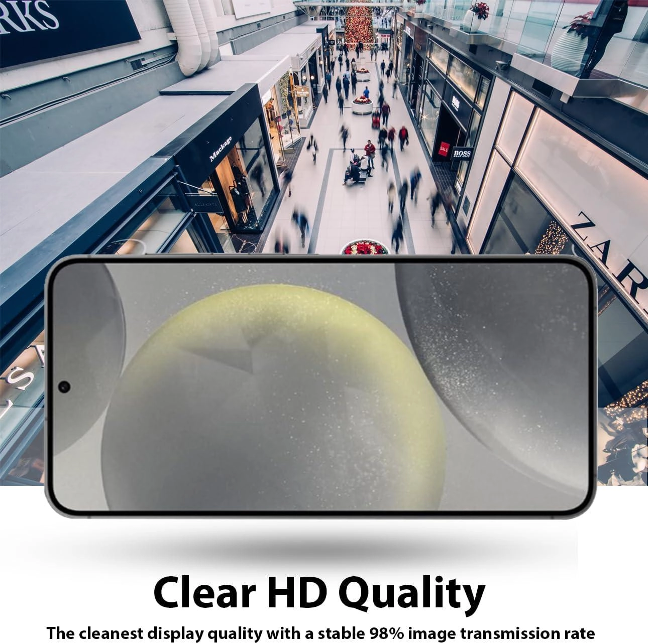 HD Clear Tempered Glass Screen Protector for Samsung Galaxy S24 Plus