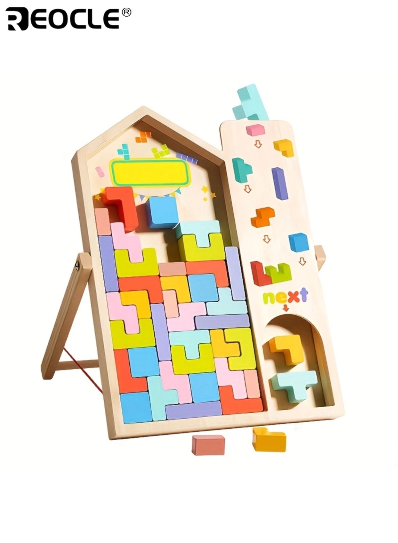 3D Wooden Puzzle Blocks - 40 pieces