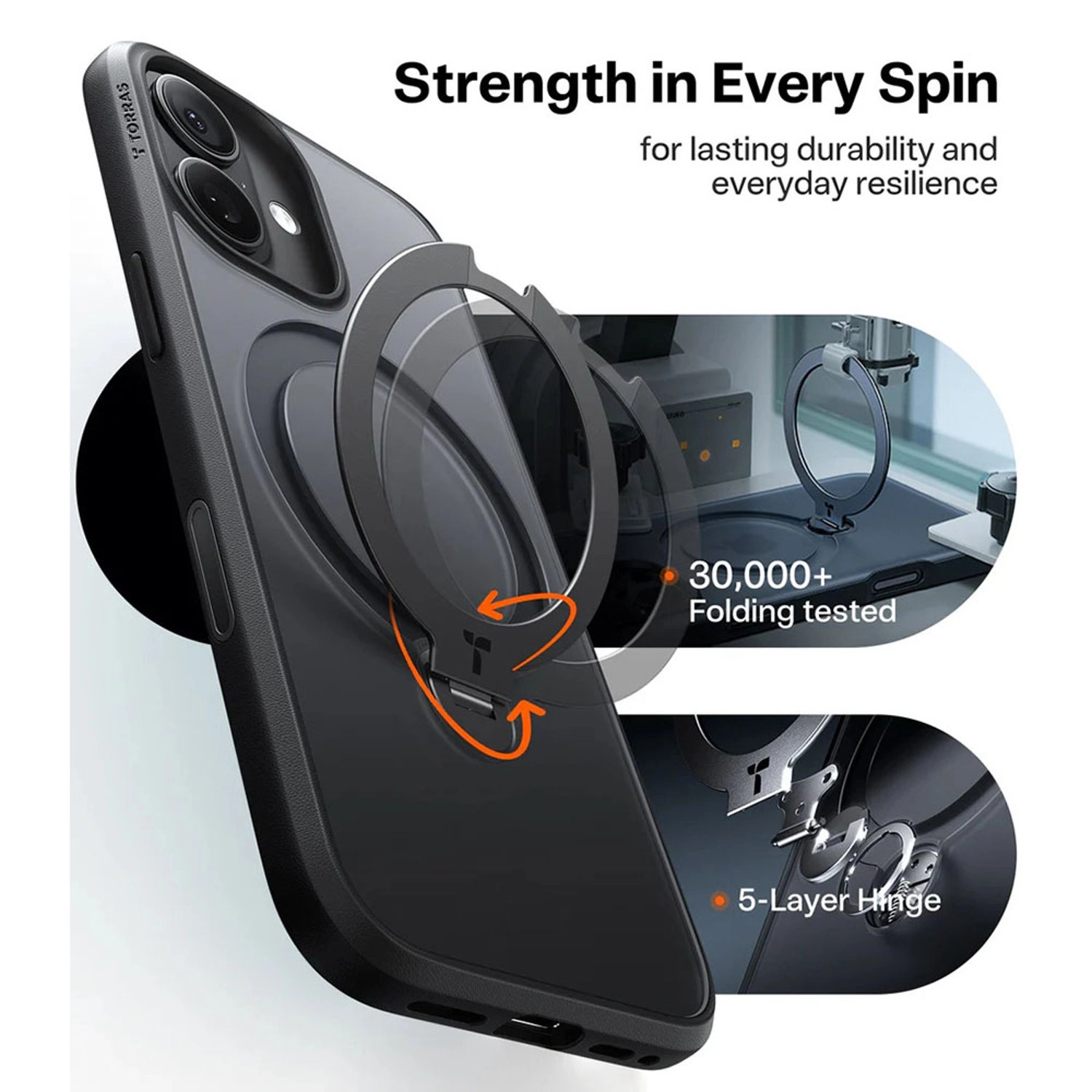 Ostand Spin Series Case with MagSafe for iPhone 17