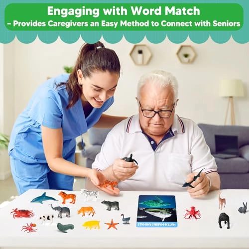 2-in-1 Matching Game - 36 realistic animal figures 54 cards