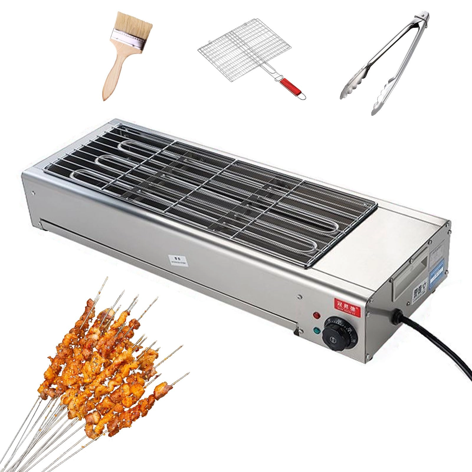 ZbOLi Commercial Electric BBQ Grill - 44.8*24cm/47.7*21.5cm/59.6*21.5cm
