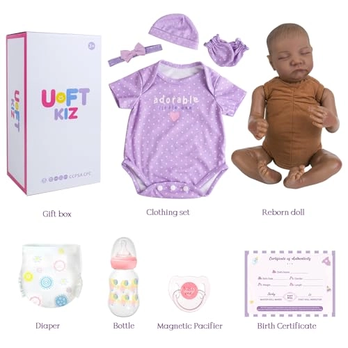 Reborn Baby Doll - 20-inch Vinyl Soft Cloth Body Girl Ages 3+