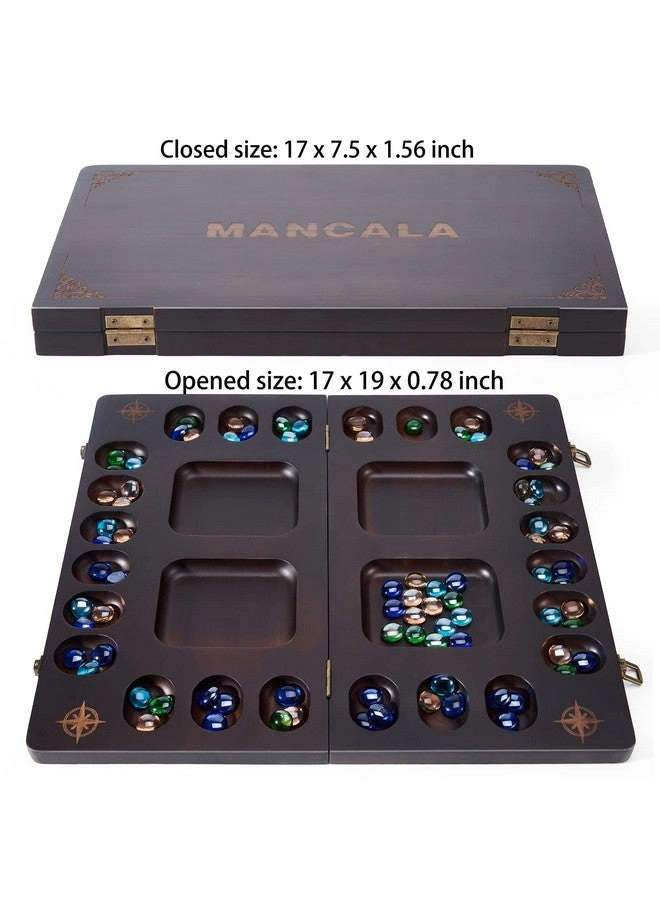 Mancala - 4 Player Folding Solid Wood