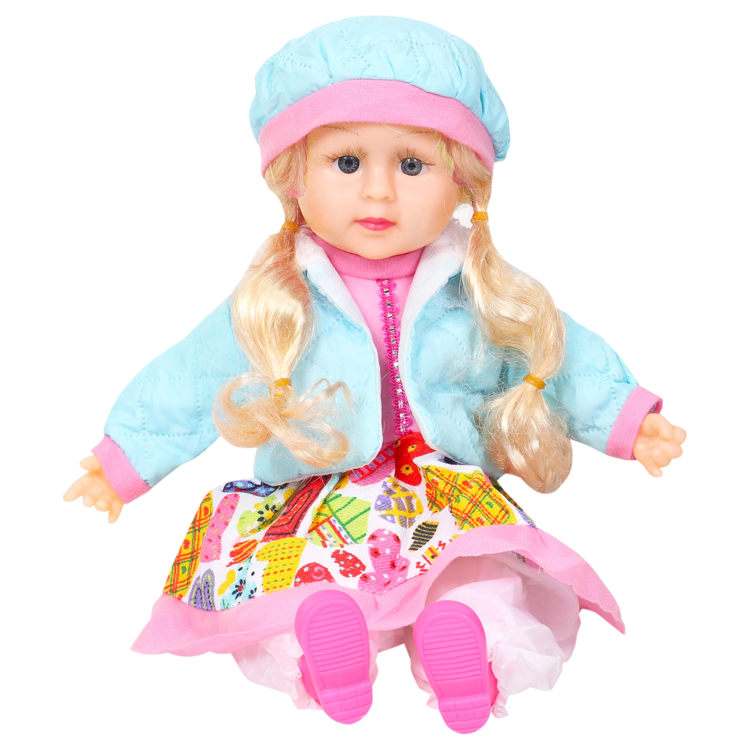 India, VGI Baby Doll - 55 cm Fabric Singing Poems Battery Operated