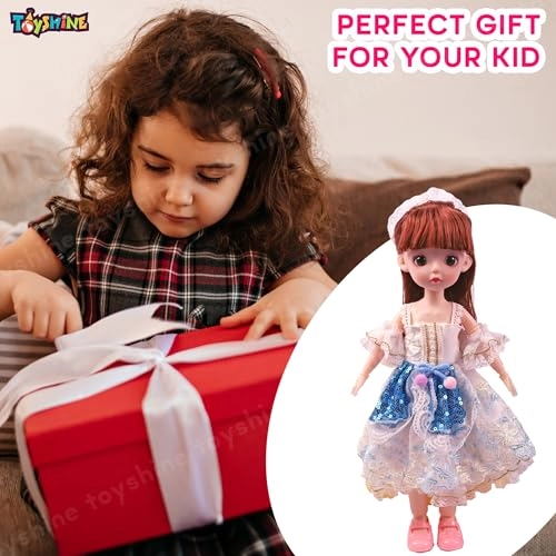 Cute Doll - 12-Inch Plastic Wedding Dress Ages 3+