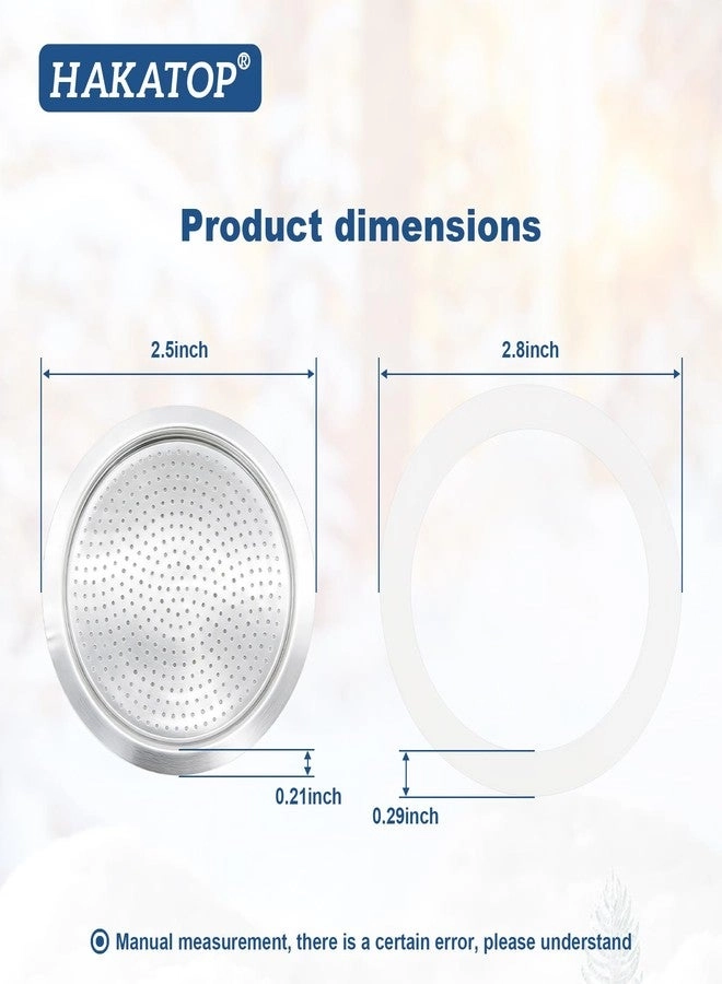 Stainless Filter - 2 + Silicone Gasket - 4