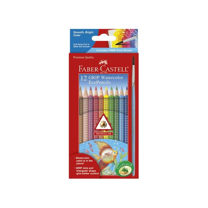 Faber-Castell Grip Colored Ecopencils - 12 Count