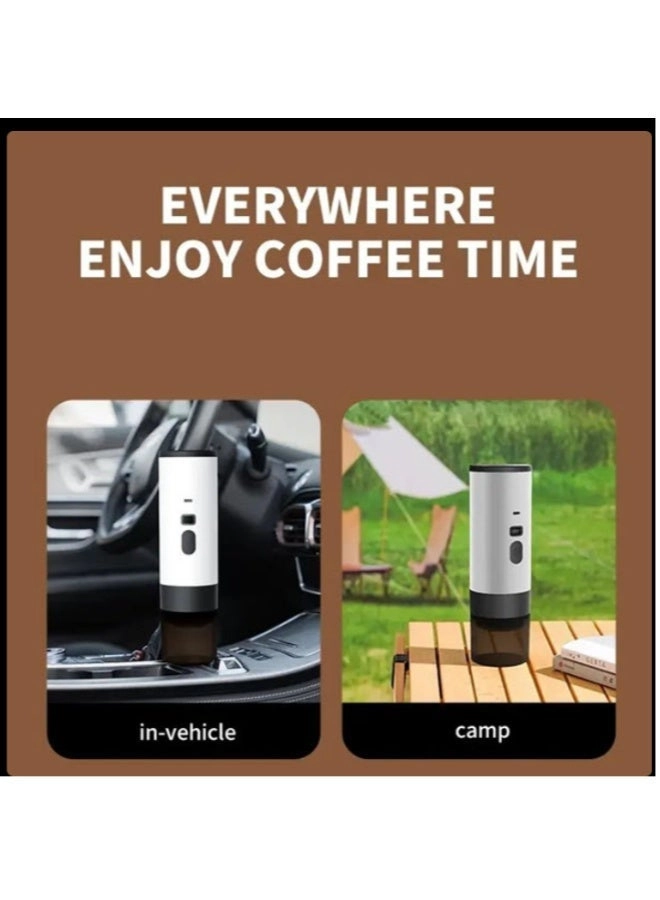 Portable Espresso Maker - Digital Display Compatible with Capsules