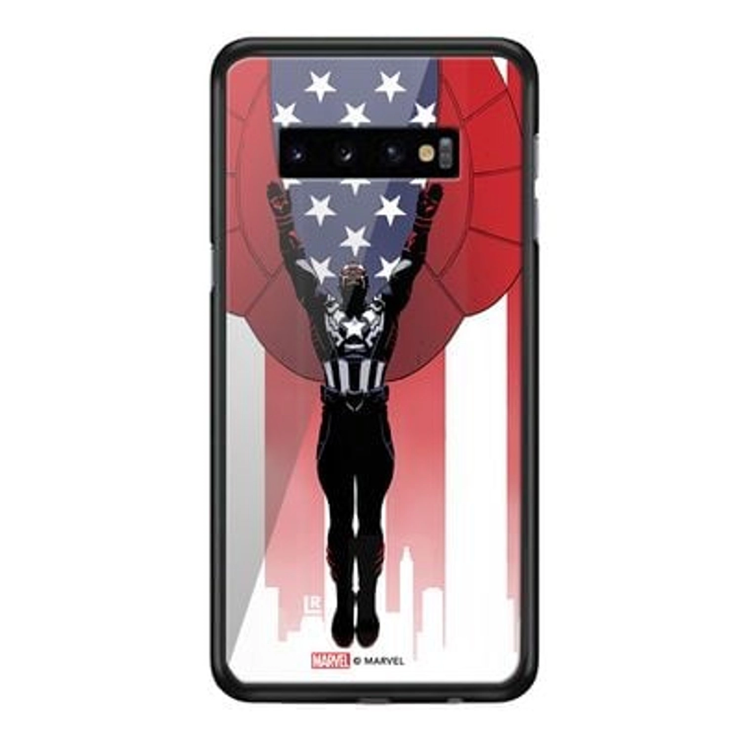 Wackylicious Falcon Captain America Back Case for Galaxy S10 Plus