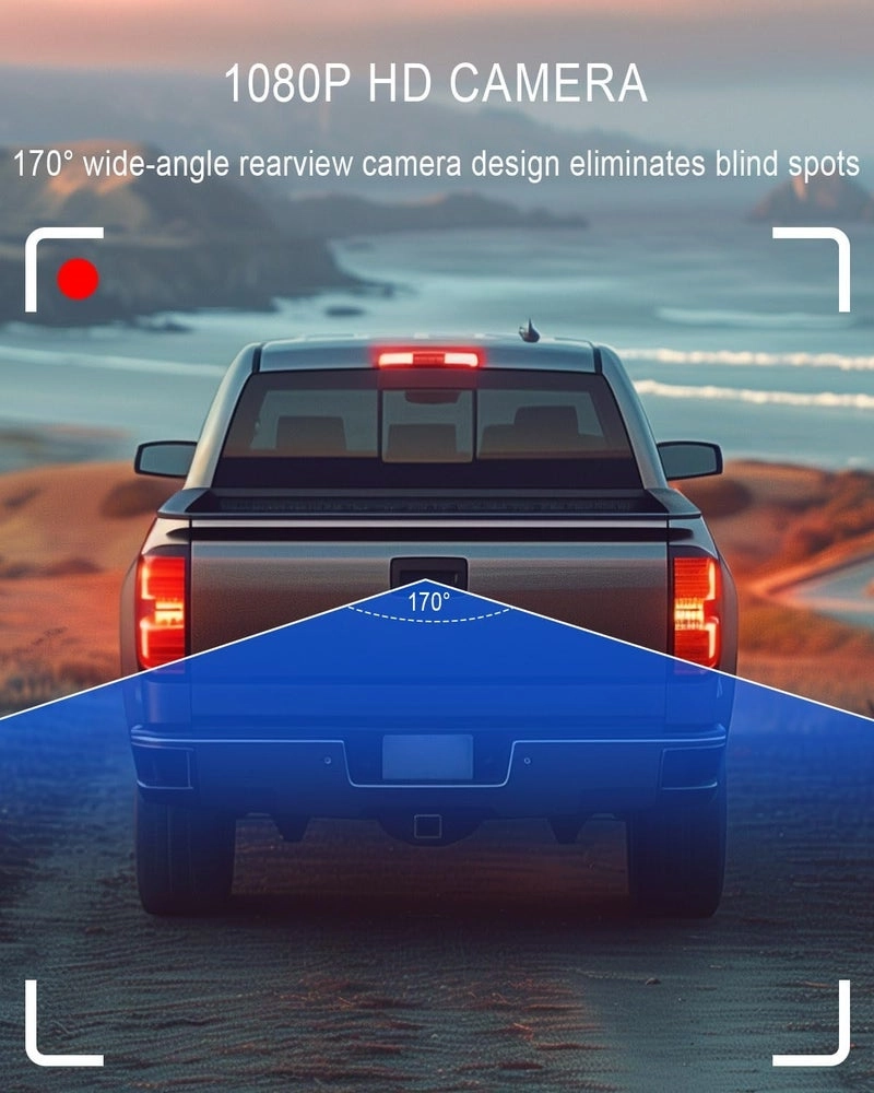 Rear View Backup Tailgate Handle Camera - 1080P