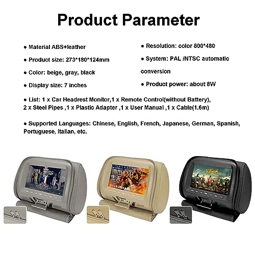 Car Headrest Monitor - 7 Inch