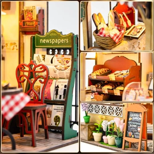 Dollhouse Miniature Kit - Wood LED lights