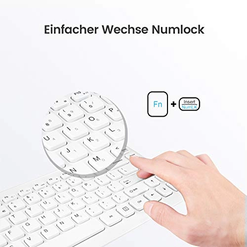 PERIDUO-707W Plus - QWERTZ Swiss Layout 2.4G Wireless Connection
