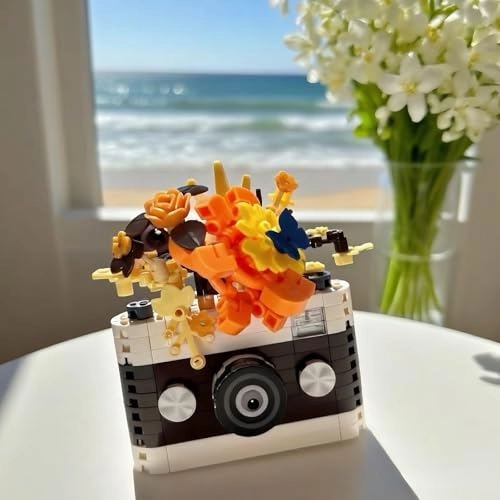 Orange Flowers Camera Building Sets (7442)