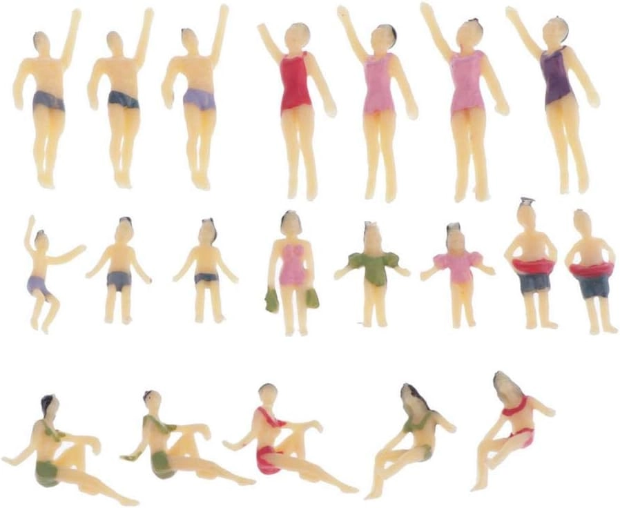 People Figures - 20pcs 1:100 Colorful