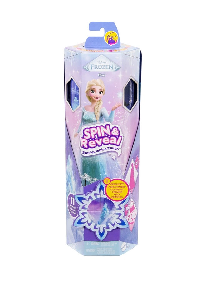 Elsa Fashion Doll - Frozen Spin & Reveal 11 Surprises