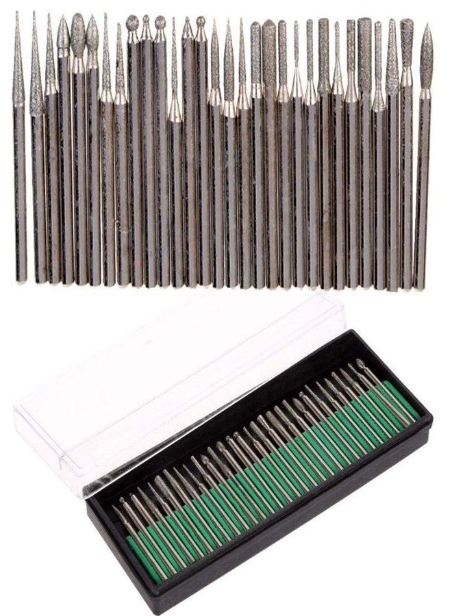 Fine Diamond Coated Burrs - 60 Piece