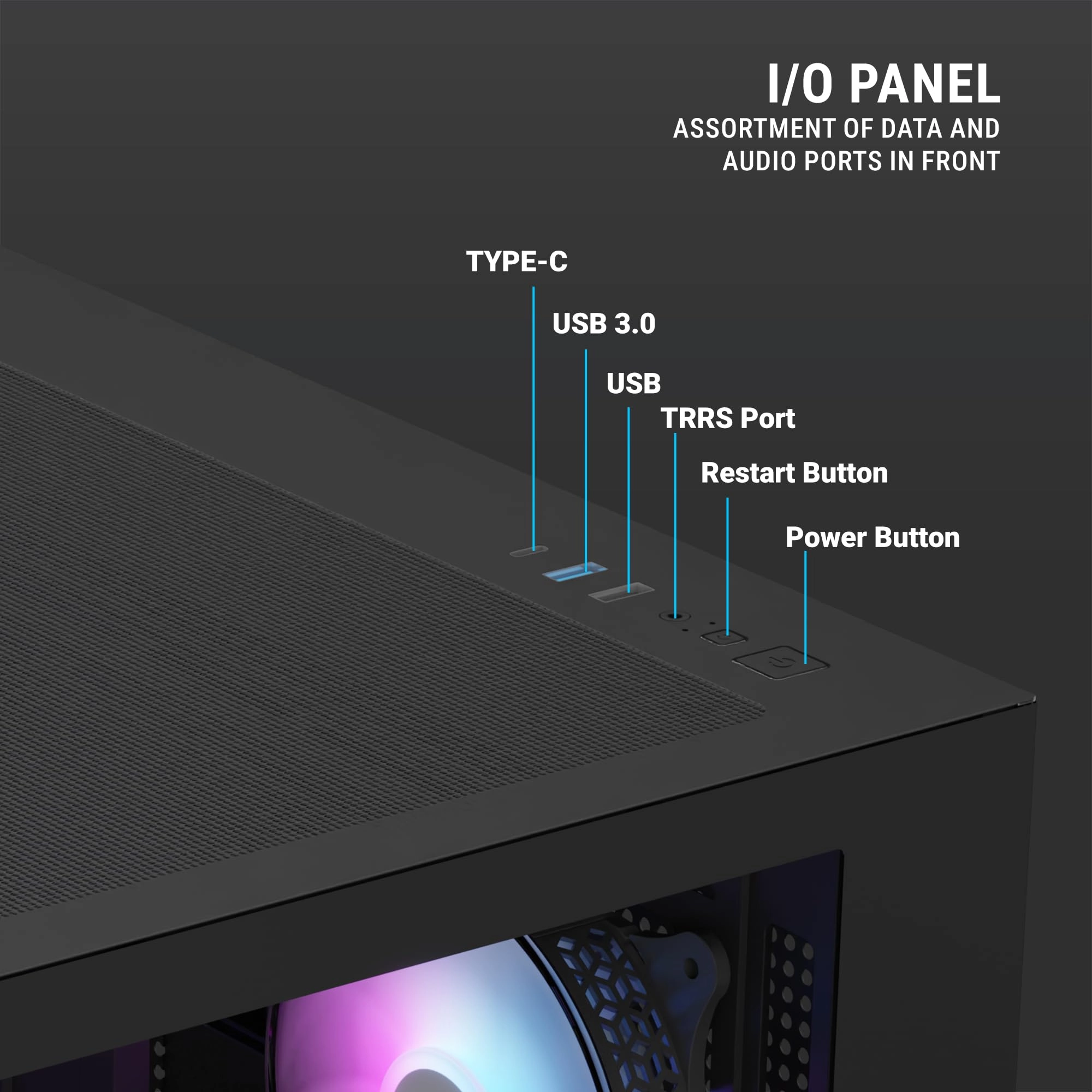 Crystal X6 Mini - Mid-Tower 6 ARGB Fans