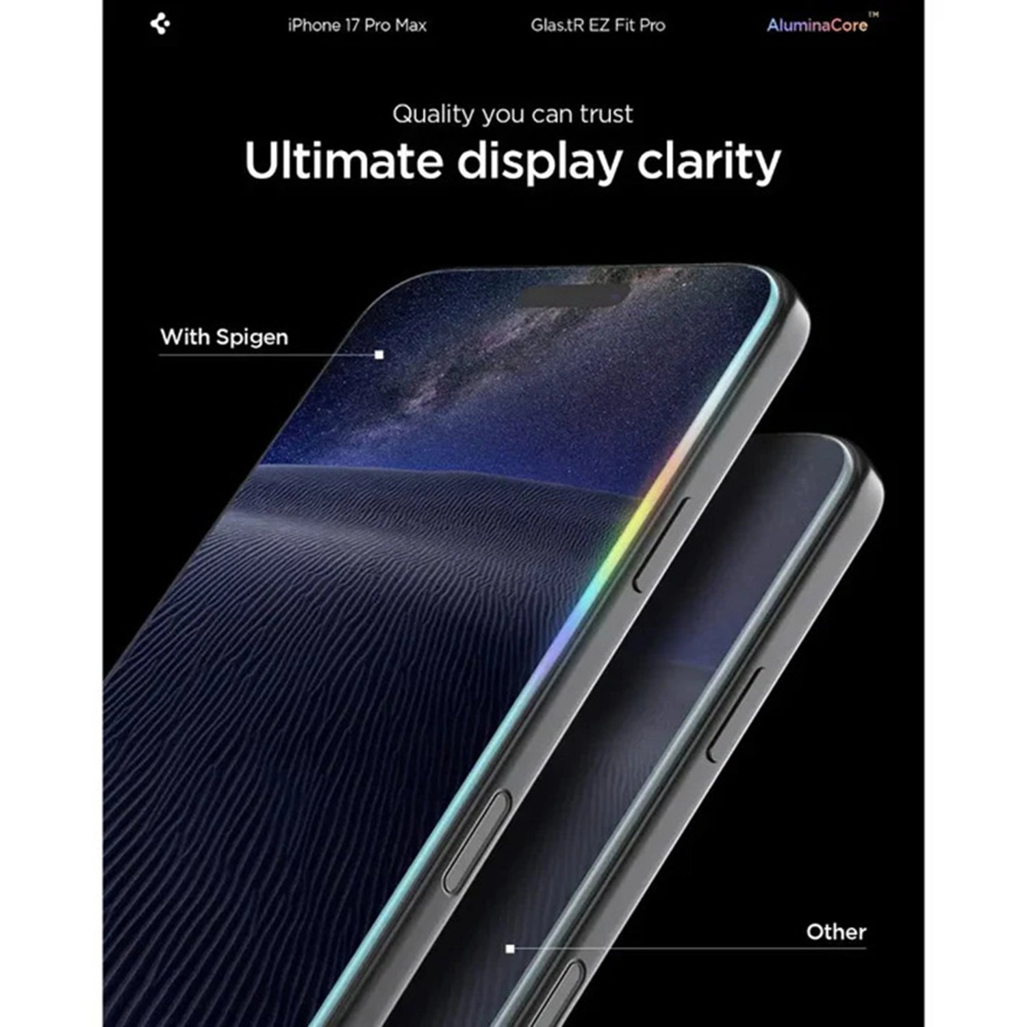 Clear Tempered Glass Screen Protector for iPhone 17 Pro Max (2-Pack)