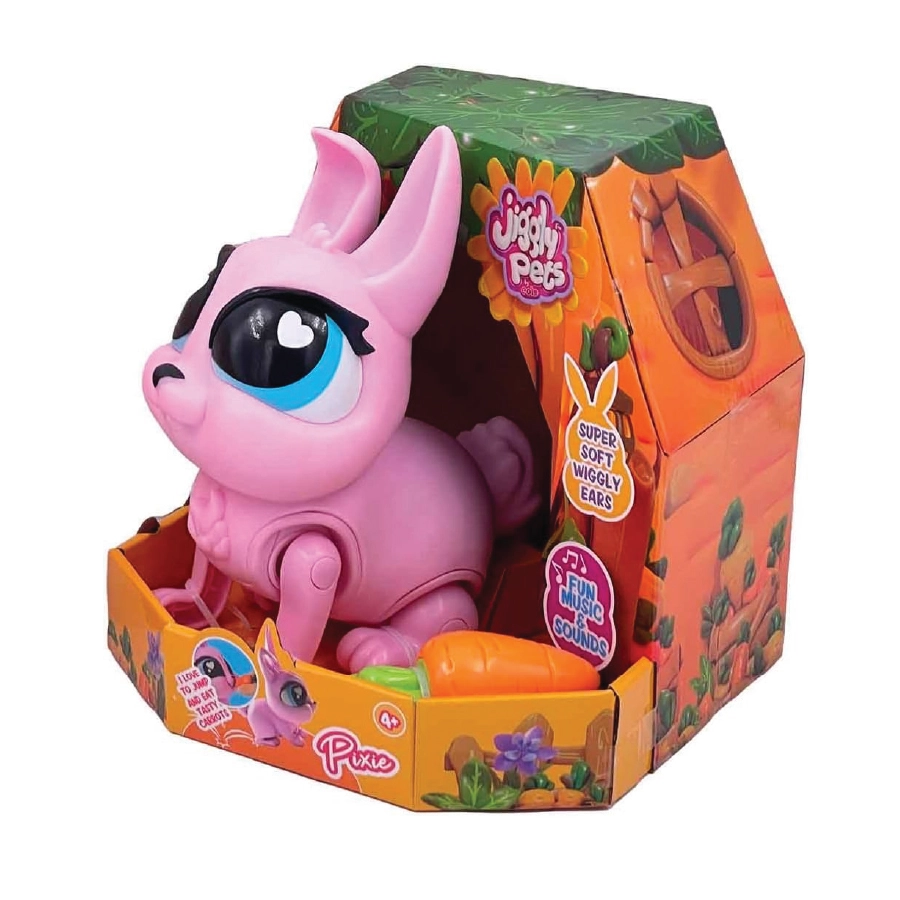 Jiggly Walking Rabbit Pixie - With Sounds Silicone