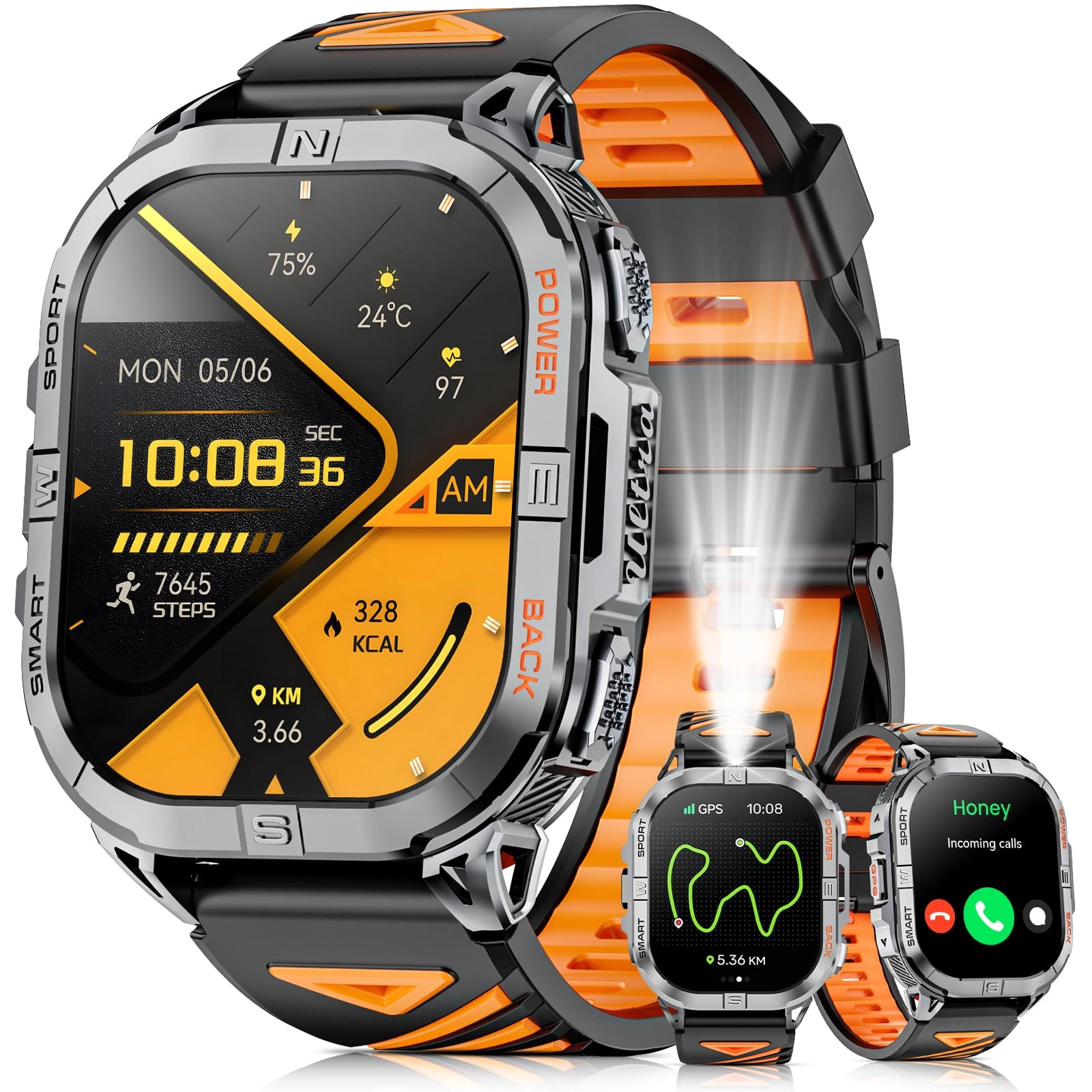 Joautrial Military Smart Watch - 2.13"