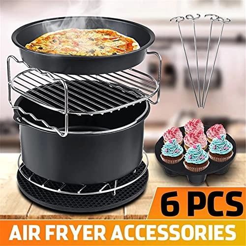 Air Fryer Accessories - Stainless Steel, Carbon Steel 6 PCS