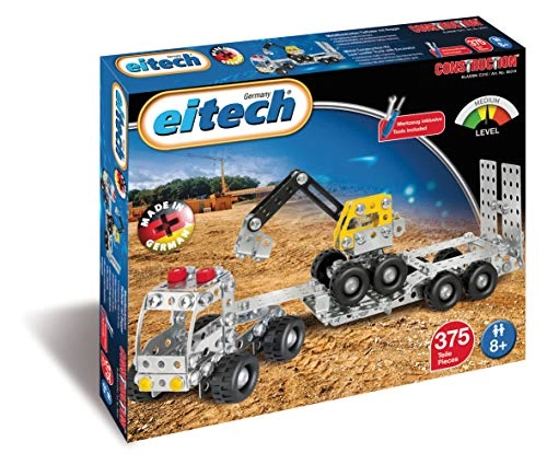 Construction - Truck With Trailer/Digger - 375 pcs