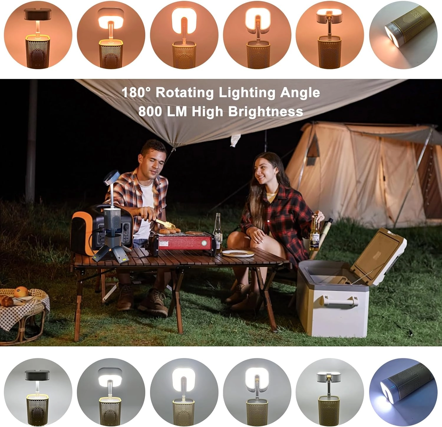 Camping Lantern - 14,000mAh 800 lumens