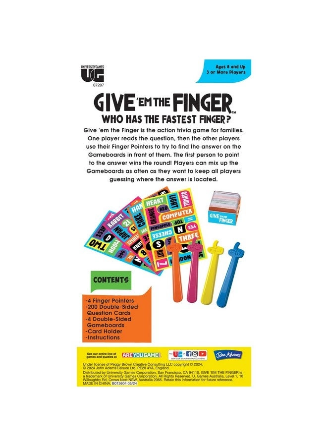 Give 'em The Finger - Action Trivia