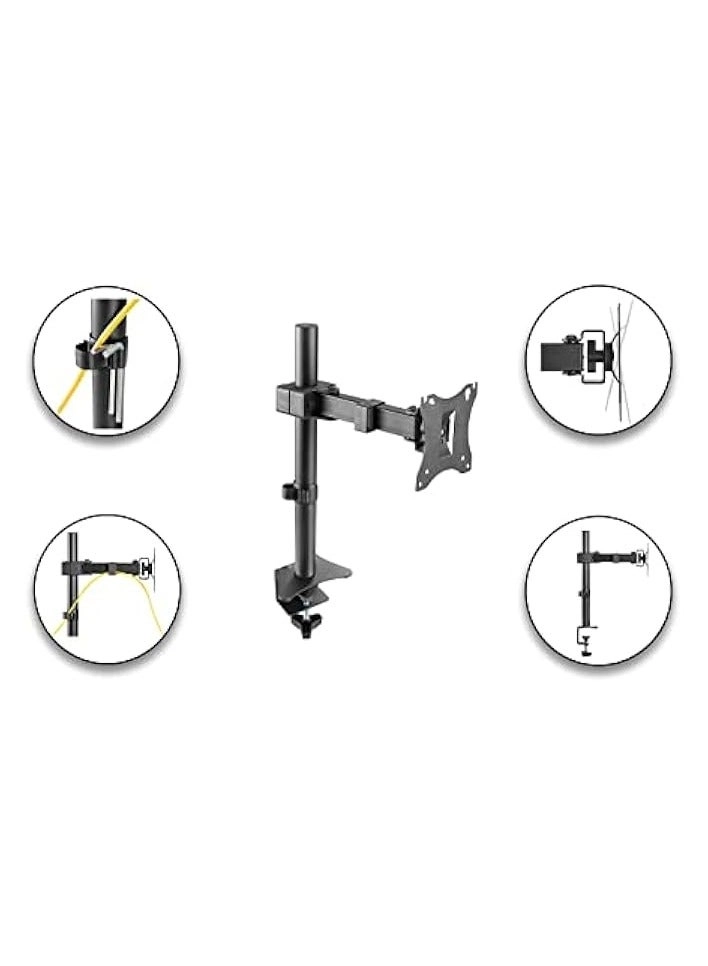 Monitor Mount Arm - Single 20 to 32 inches 75x75mm and 100x100mm