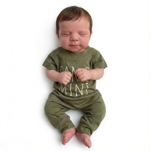 Reborn Baby Doll - 18 Inch Silicone Vinyl Rooted Hair Bundle