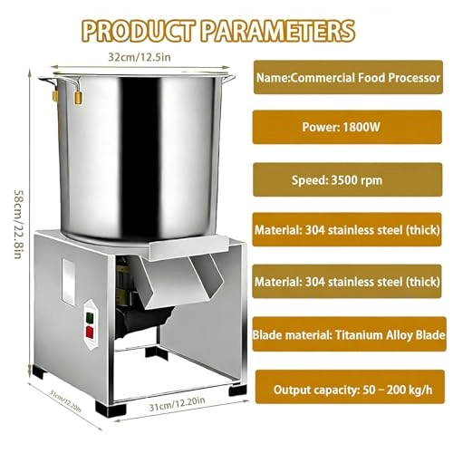 Commercial Vegetable Chopper - 1800W