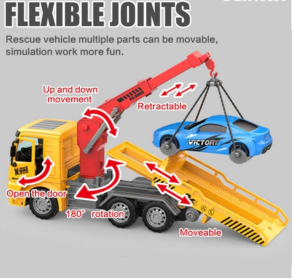 City Construction Tow Truck - Yellow 3+