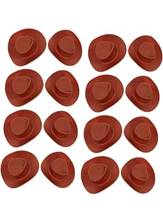 DOITOOL Mini Western Cowboy Hats - 60Pcs 5.50X4.40X2.00CM