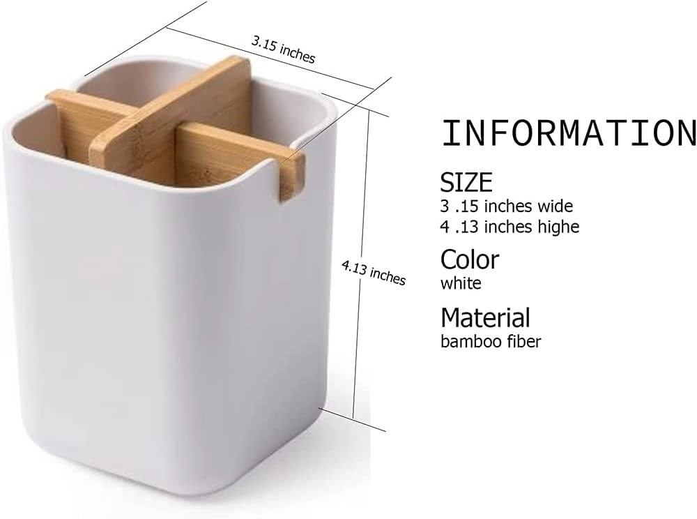 Bamboo Toothbrush Holder