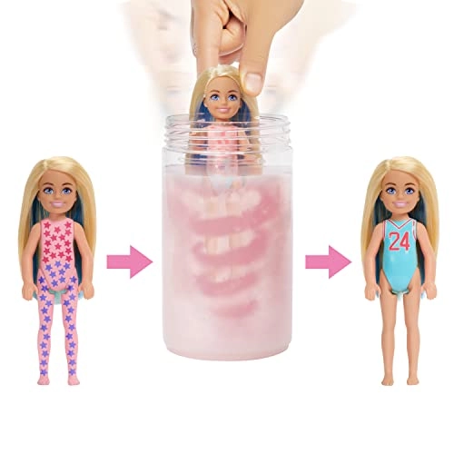 Barbie Color Reveal Sporty Series Chelsea - 6 Surprises Multicolor Ages 5+