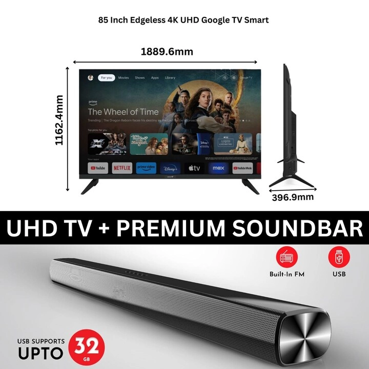 E85ELGT1100+SOUNDBAR - 85 inch