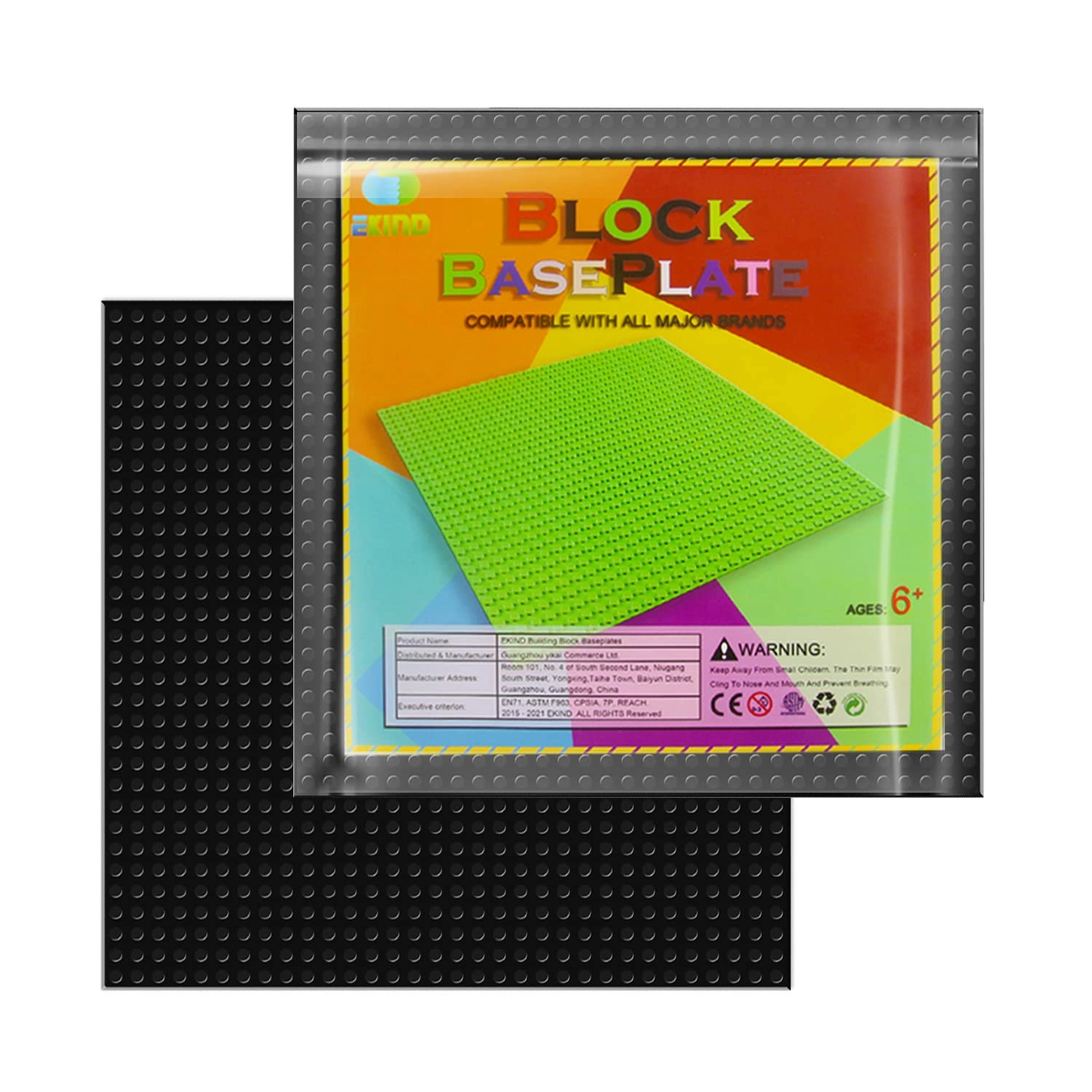 EKIND Classic Building Base Block Plate - 6 pcs