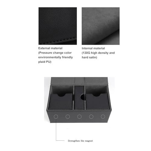 Card Deck Box - PU Leather Magnetic Closure