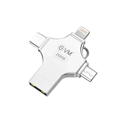 EVM EnStore - USB 3.0 USB-A Type-C Lightning Micro USB 256GB