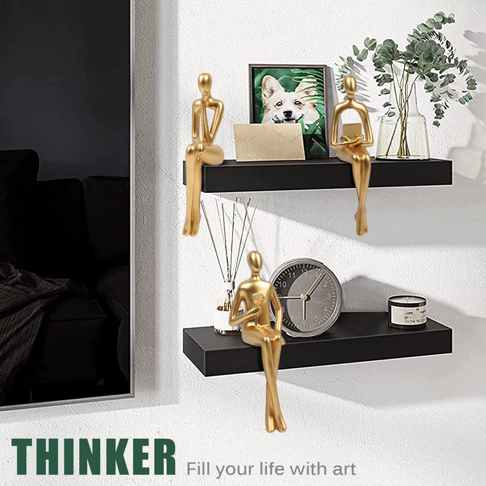 Thinker Statues - Resin