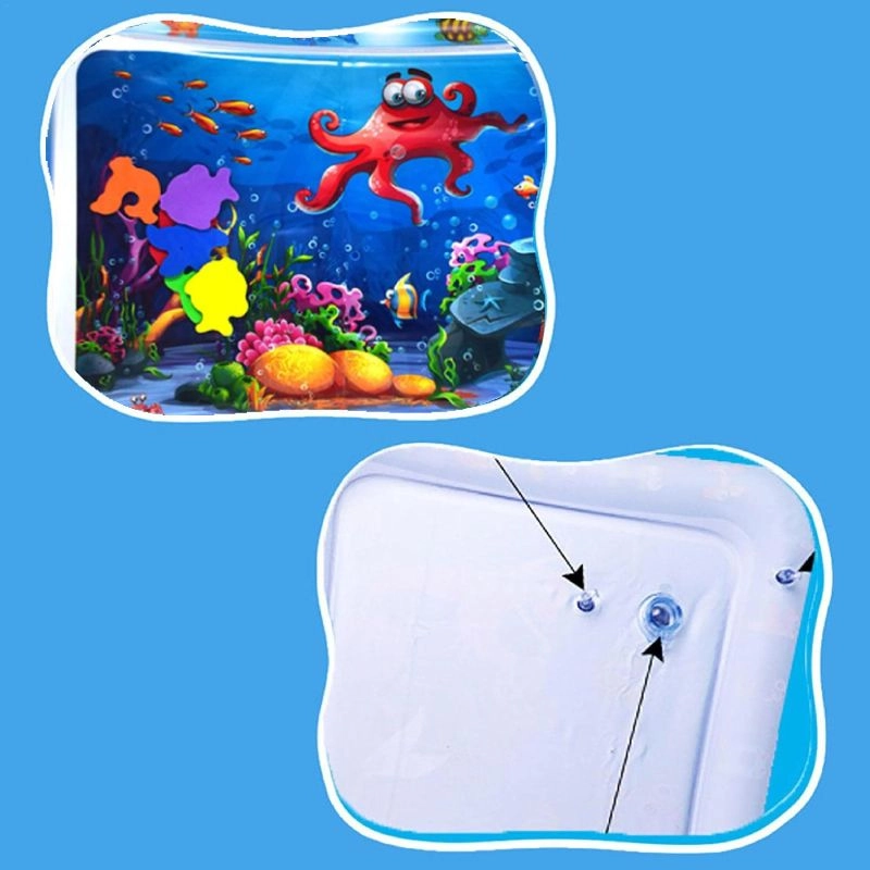 Tummy Time Inflatable Water Playmat - ocean-themed 0 month