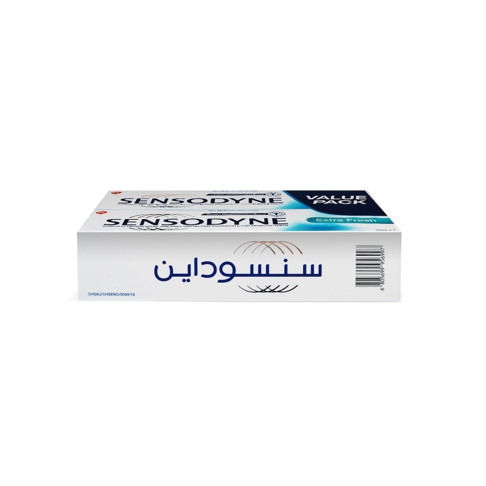 Extra Fresh Toothpaste 2 x 75ml