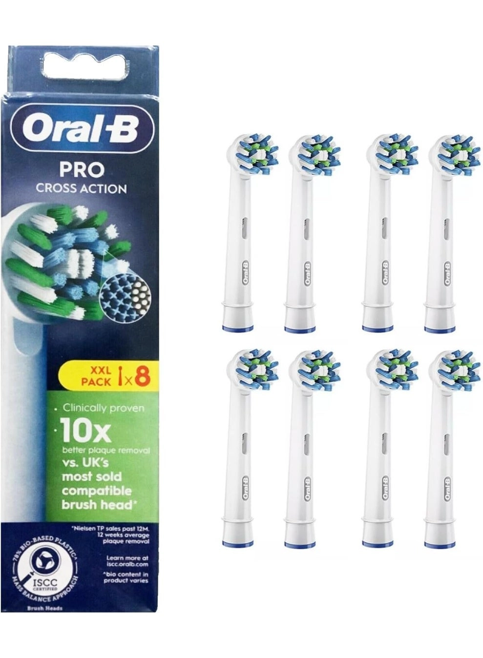 Oral-B CrossAction - Pack of 8 Mailbox Sized